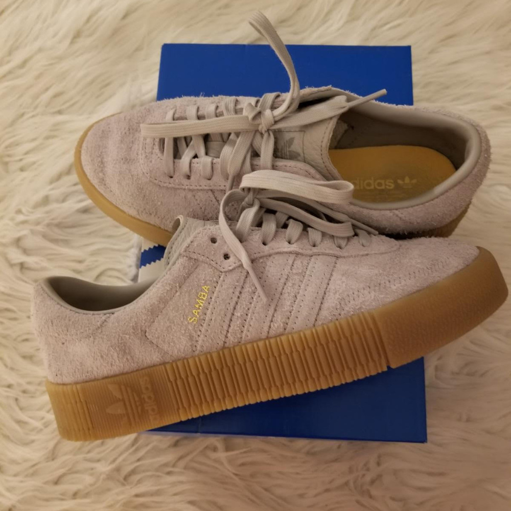 NIB ADIDAS GREY SAMBRAROSE SIZE 7